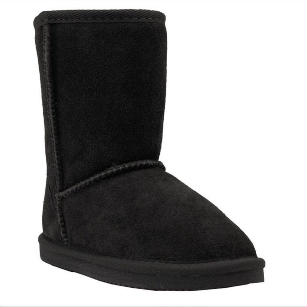 LAMO Girls Black Suede Short Boots